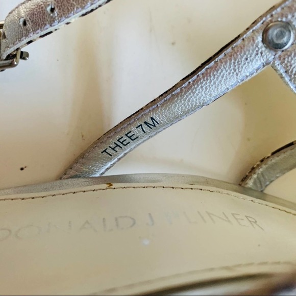 Donald J Plimer Snake Print Straps Heels - Picture 8 of 10